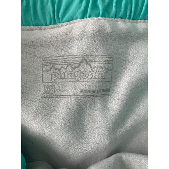 Patagonia 4" Running Hiking Shorts XS Green Pattern Nine Trails 57622 - Picture 6 of 6